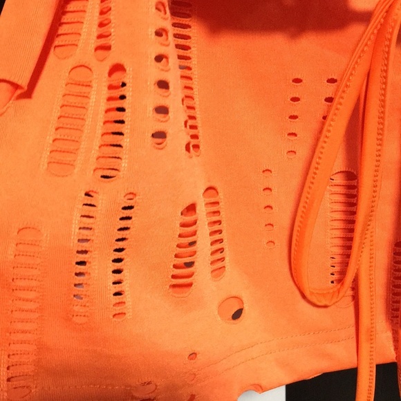 90s Vibe Cutout 2 Pc Swim Cover Festival Rave Exotic Dancer Club Outfit Med/Lg - Picture 15 of 16